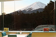 レストランから見える富士山